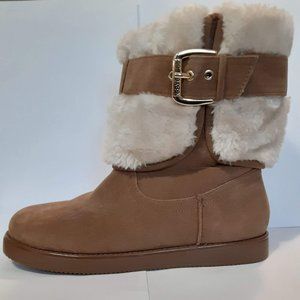 G by Guess Amburr Faux Suede Ankle Boot Tan Women's Size 7 1/2